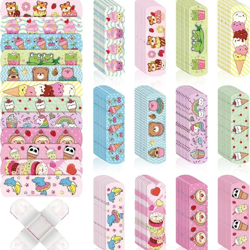 

60pcs/set Cartoon Kawaii Band Aid Waterproof PE Wound Plasters Elestic Dressing Patch Adhesive Bandages for First Aid Woundplast