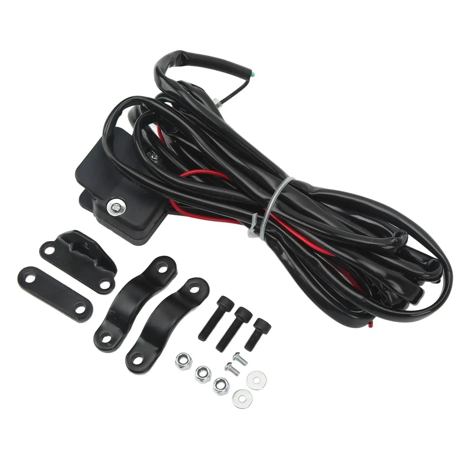 Linha de controle do guiador à prova de desgaste guincho rocker switch kit durável resistente ao impacto anti envelhecimento para atv para utv