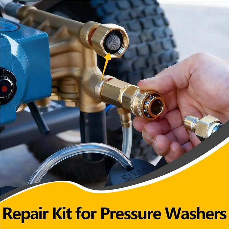 ABAH-Quick Coupler& M22, 84 Pcs Power Pressure Washer O Rings, Garden Hose Washers Rubber Leak Proof For 1/4