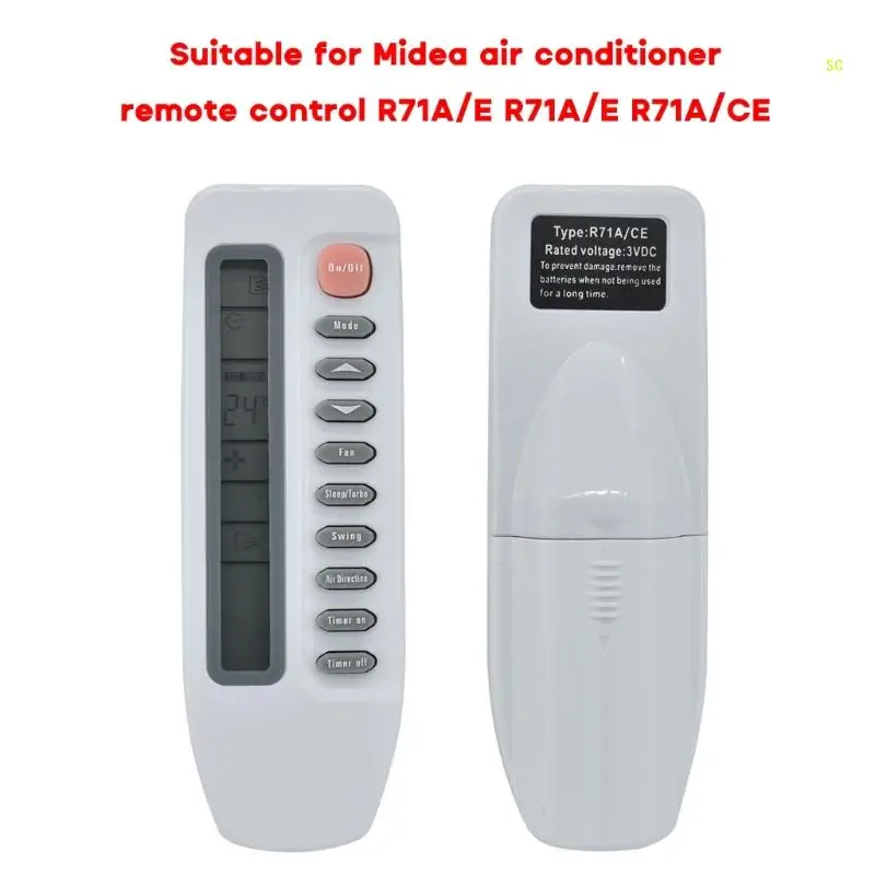 Remote Control for Midea R71A Air Conditions Controller Convenient to Operate Dropshipping