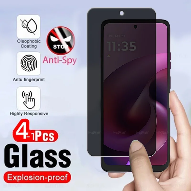 1-4 قطعة ل Moto G 2026 زجاج موتورولا موتو G 2026 الزجاج المقسى 9H HD واقية الخصوصية مكافحة التجسس واقي للشاشة موتو G 2026 #1