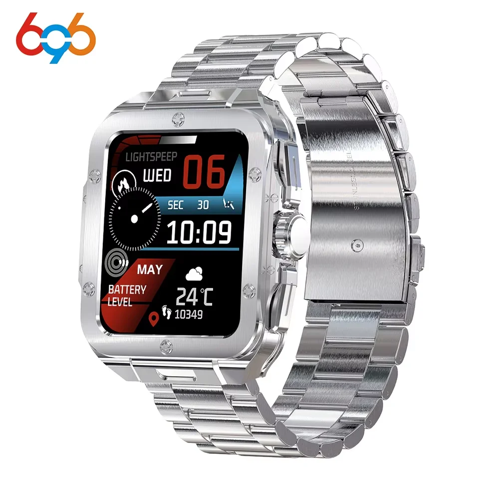 

Business Square Smart Watch Men Women BT Call Smartwatch AI Voice Assistant Health Heartrate Monitor Fitness Tracker Waterproof