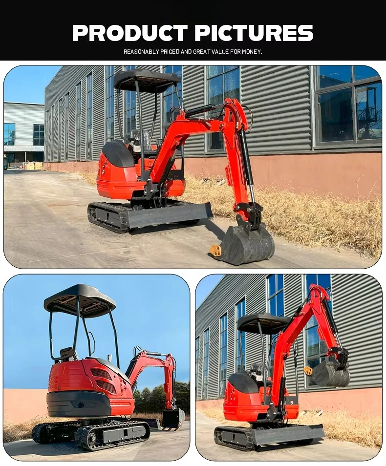 YG Cheap 1.8Ton 1.5Ton New Excavator Small Digger 1Ton 2Ton Excavator Mini