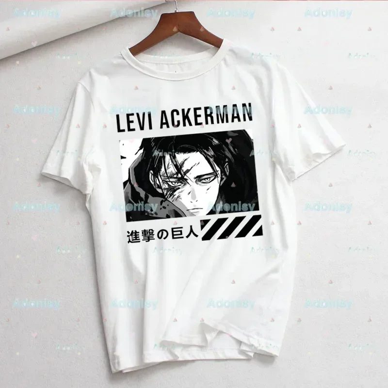 Levi Ackerman Eye Woman Print Harajuku Summer Anime Attack on Titan Tshirts Casual Round Neck Short Slee Top Tee Shirt Drop Ship