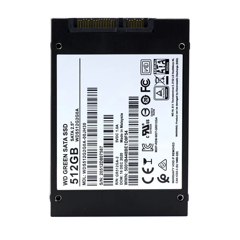 Unidade de estado sólido interna verde original, PC SSD, 2TB, 1TB, 500GB, 240GB, 120GB, 2,5 ", SATAIII 6 Gbps, até 540 Mbps