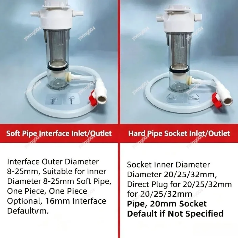 Aquarium Fish‑Waste Separator External Sediment Chamber Air‑Driven DIY Filter for Fish Tank Waste Removal Cleaning Kit