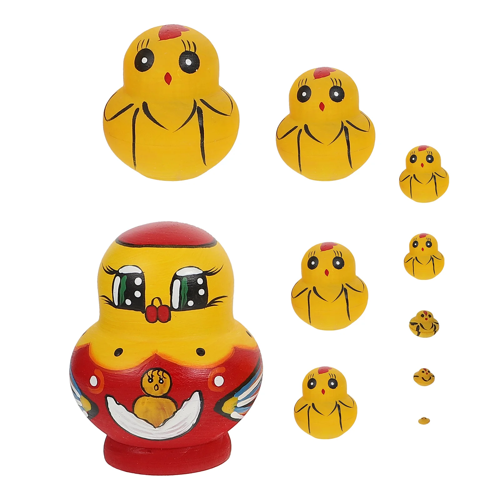 

Owl Nesting Dolls Ten Layer Chick Toys Animal Babushka Wood Matryoshka Wooden Child