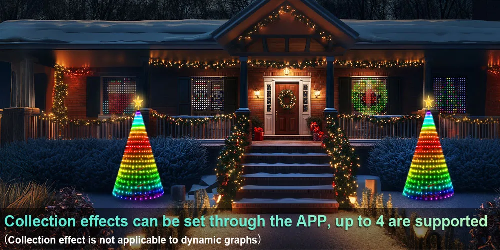 New Christmas Gift - Smart Christmas Tree Lights, 6/7FT 400LED Fairy Light for Indoor Outdoor Waterproof,Holiday Home Decor