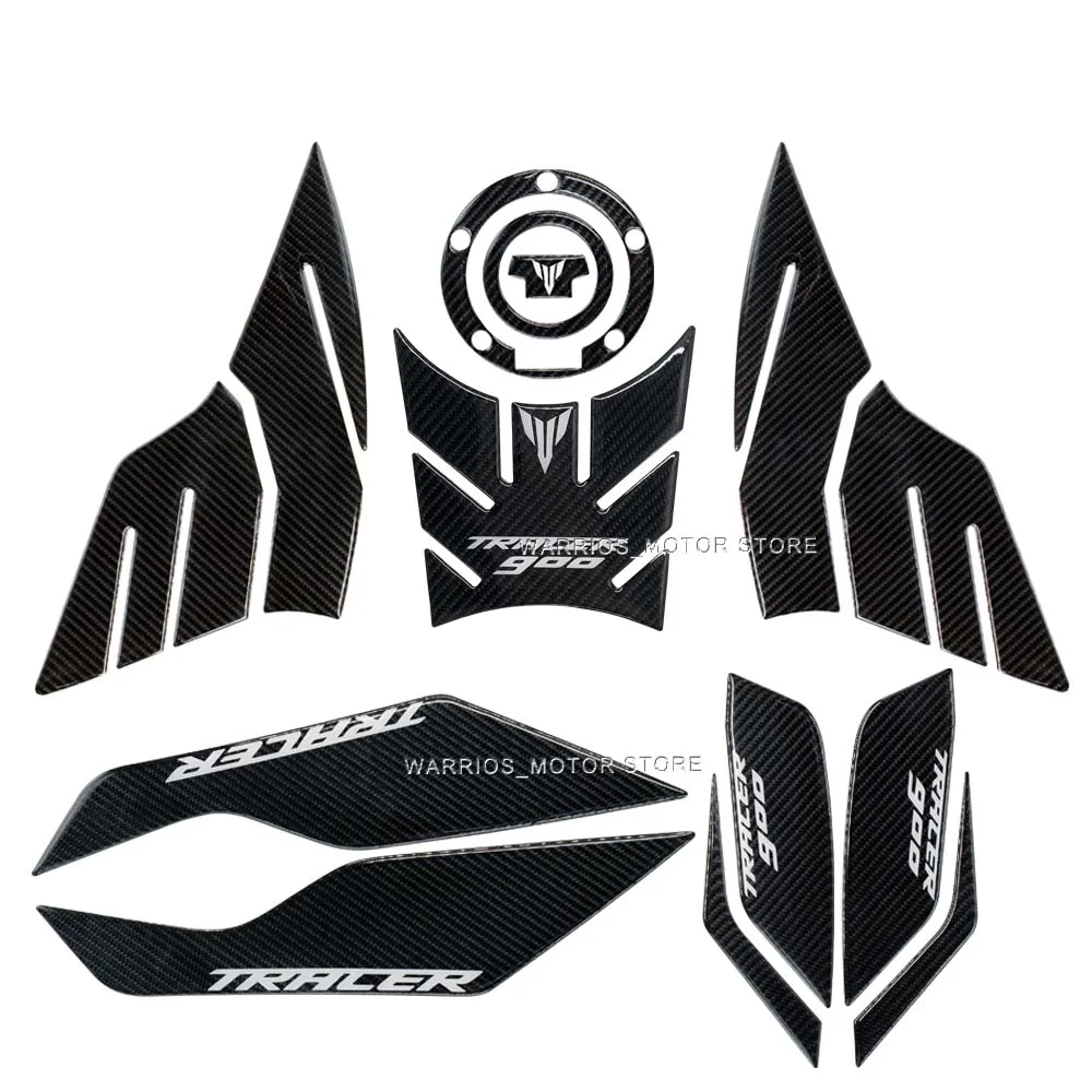 For Yamaha TRACER 900 GT Tracer 900GT 2018-2020 Motorcycle 3D Carbon Fiber Fuel Tank Pad Sticker Decal Protector Cover