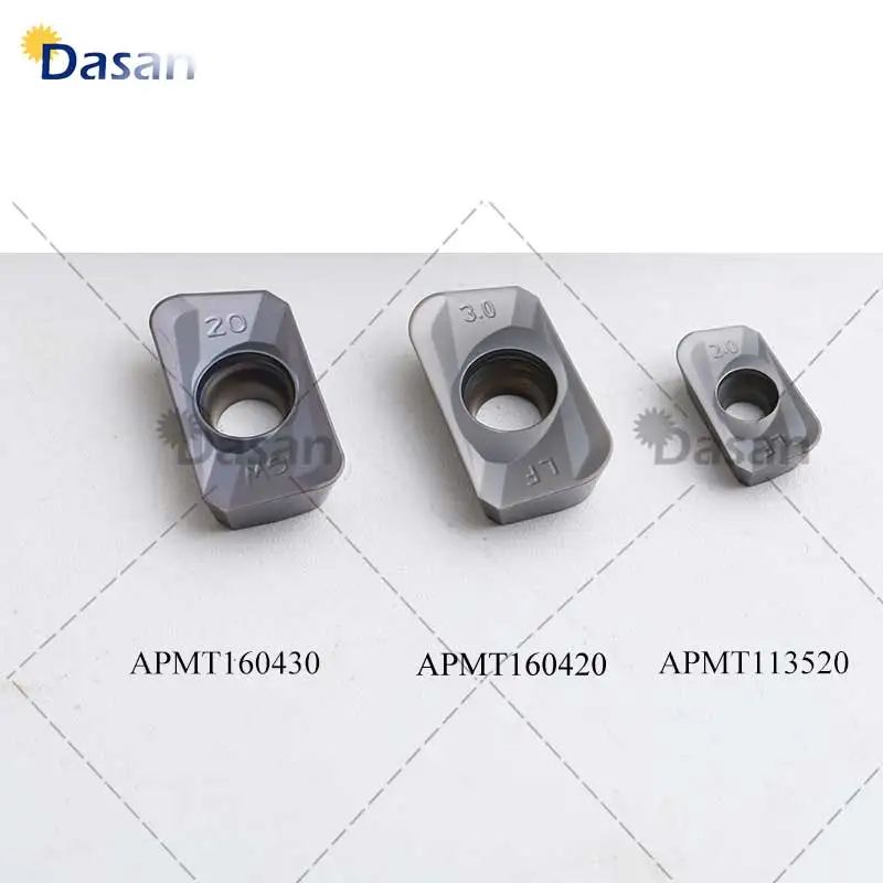 10PCS APMT160420PDER GW APMT160430 APMT113520 Carbide Mill Inserts R2.0 APMT160420 CNC Roughing Milling Cutter