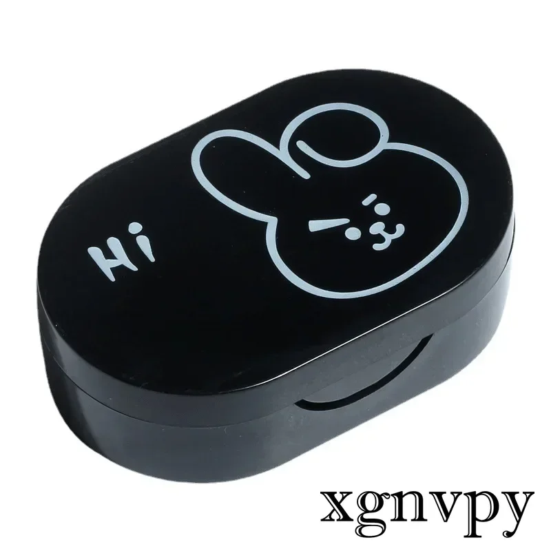 Xgnvpy Creative Cartoon with Mirror Tweezers Contact Lens Case Companion Case Double Storage Contact Lens Case