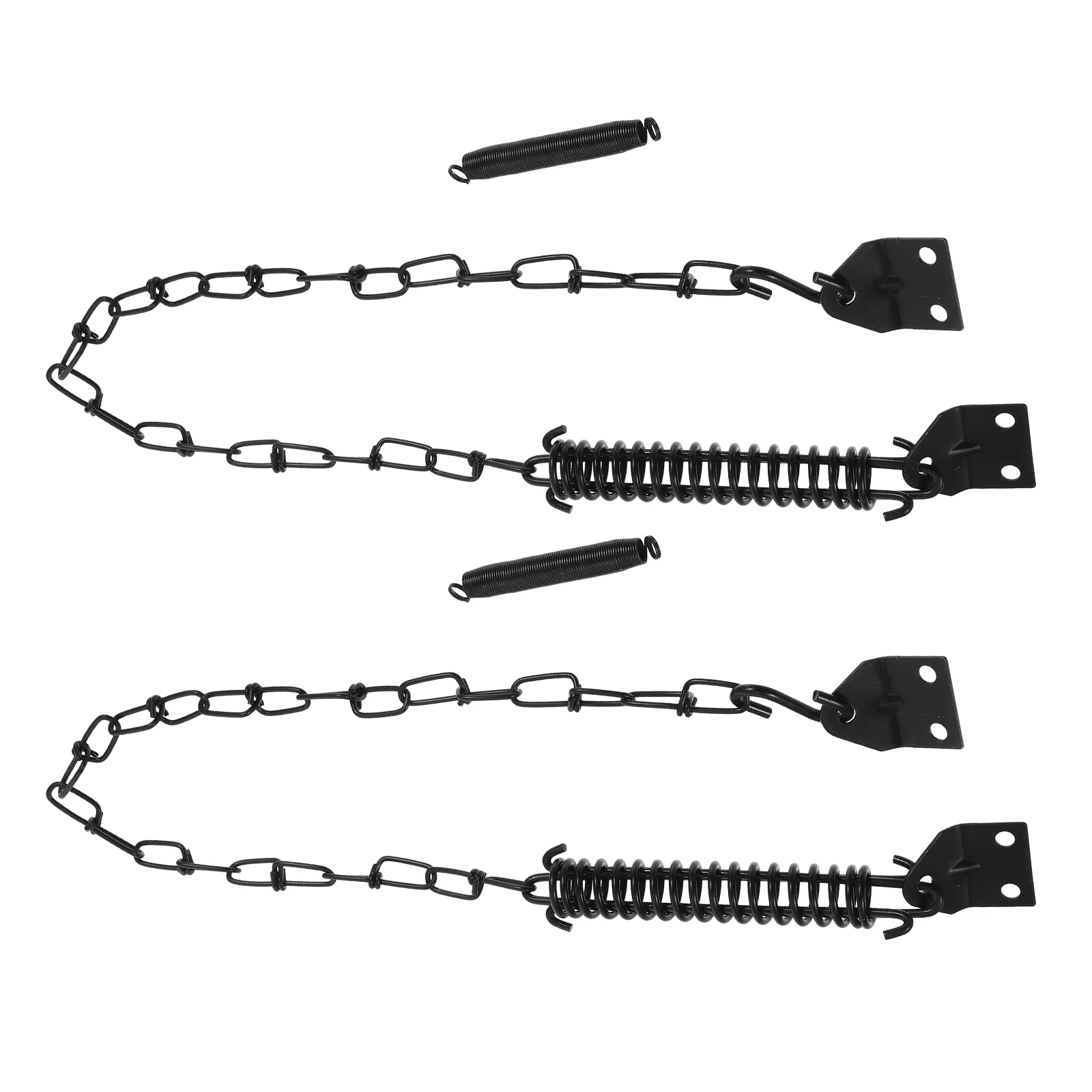 

Windproof Chain Handle Black Iron Adjustable Security Door Lock Suitable for Sliding Doors Protector Enhances