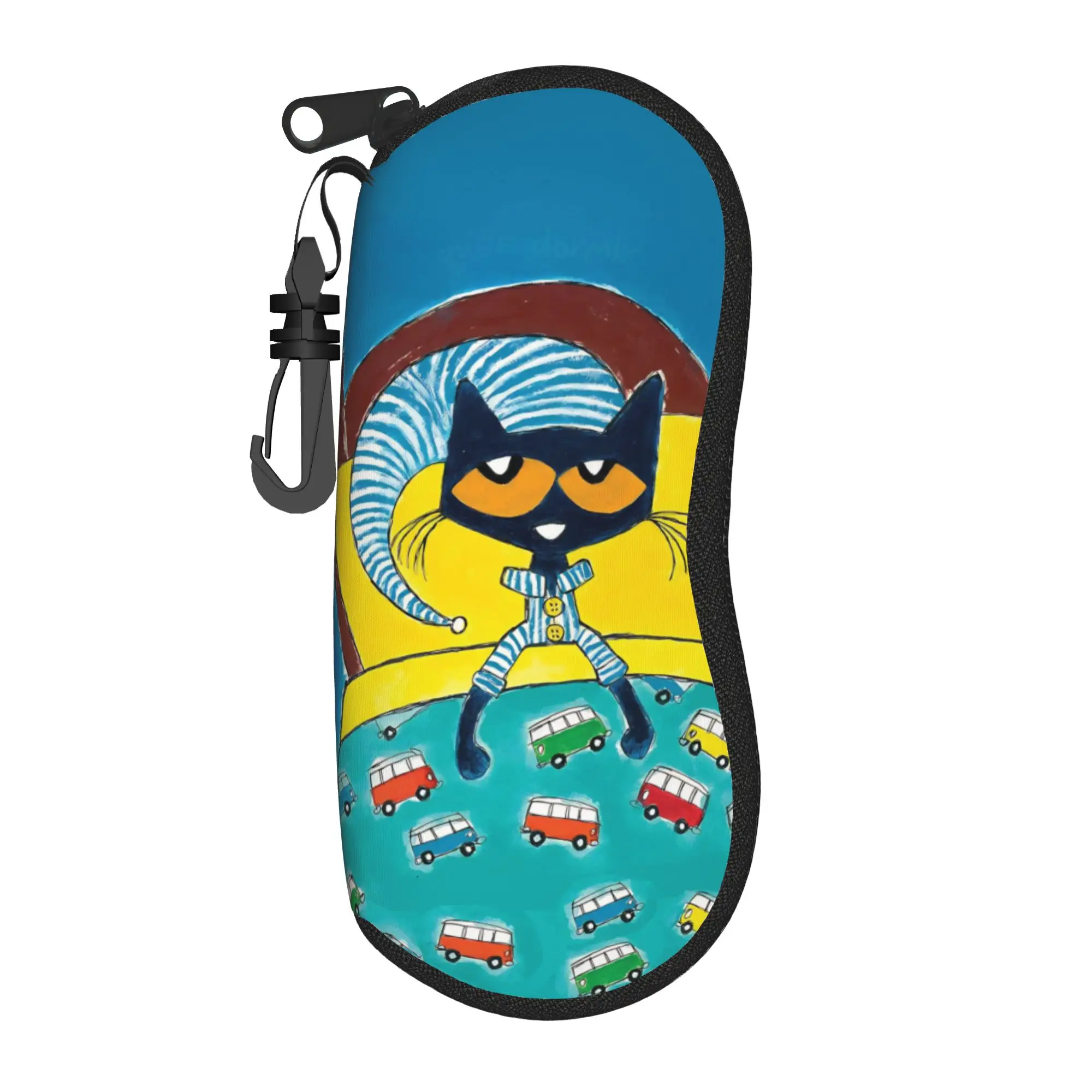 Petes Cats Cartoon Glasses Case Unisex Student Box  Glasses Storage Box Protector Eye Contacts Case