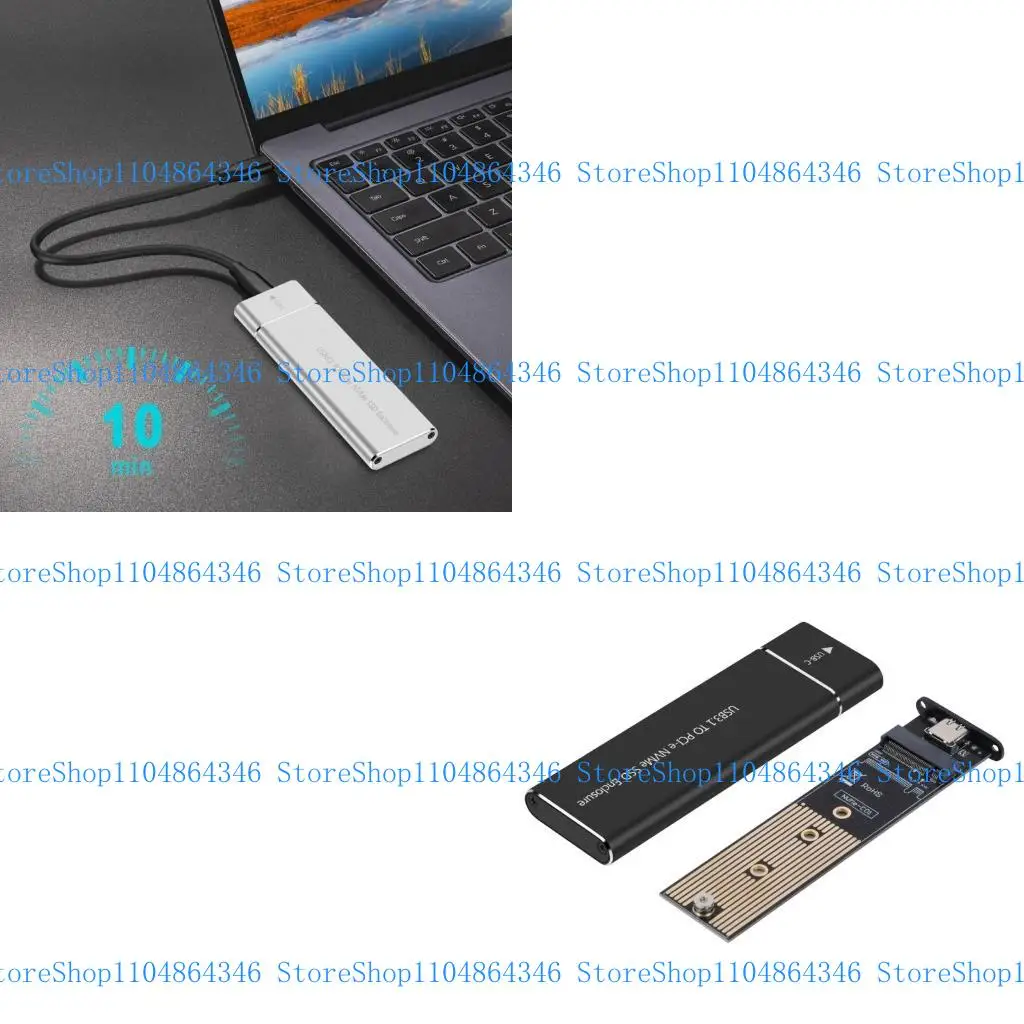 

5ASD Эффективный USB3.1 к NVME SSD корпус SSD Case Case быстрое чтение/ запись легко в использовании в использовании