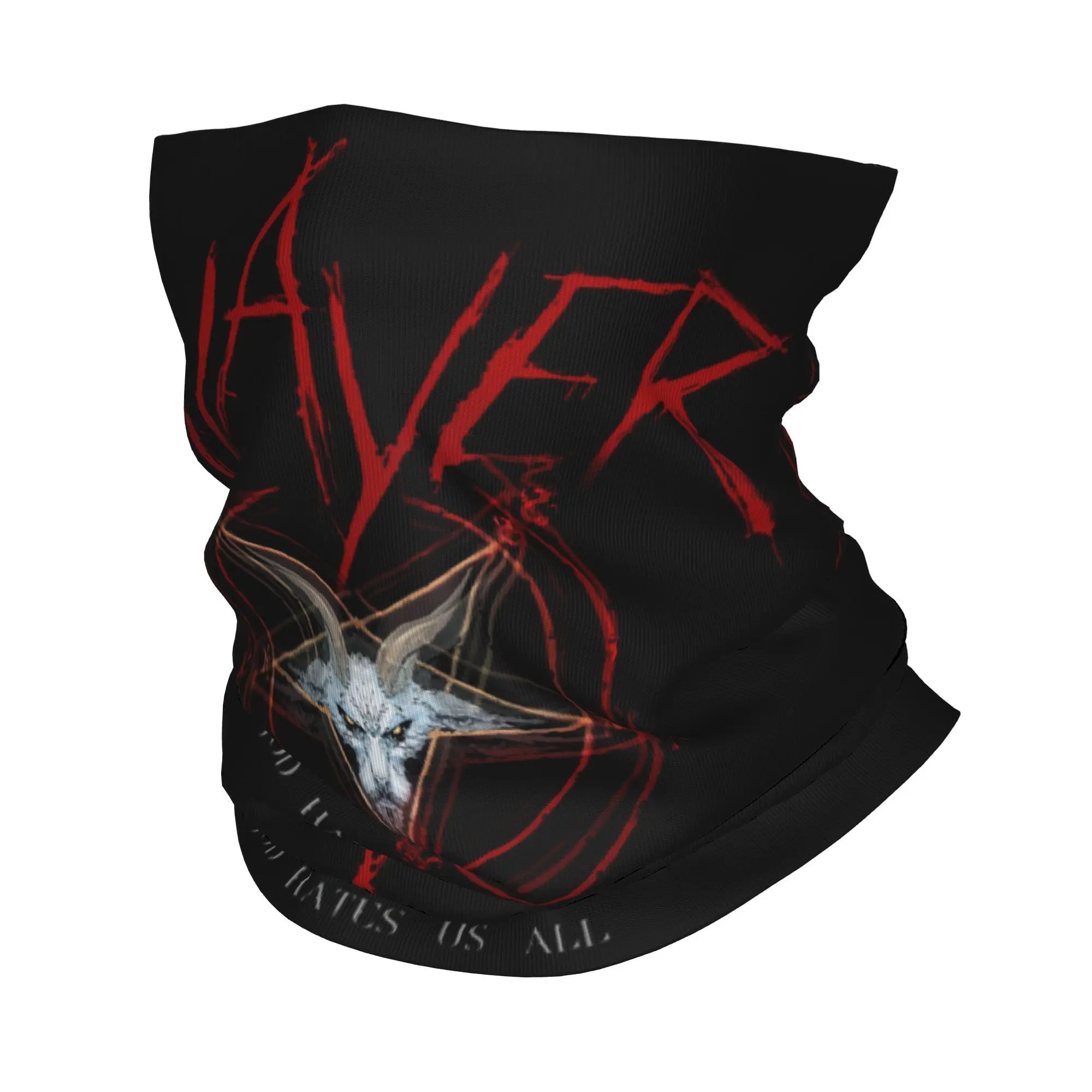 Slayers Heavy Metal Rock Band Bandana Neck Gaiter Windproof Face Scarf Cover Women Men  Headwear Tube Balaclava
