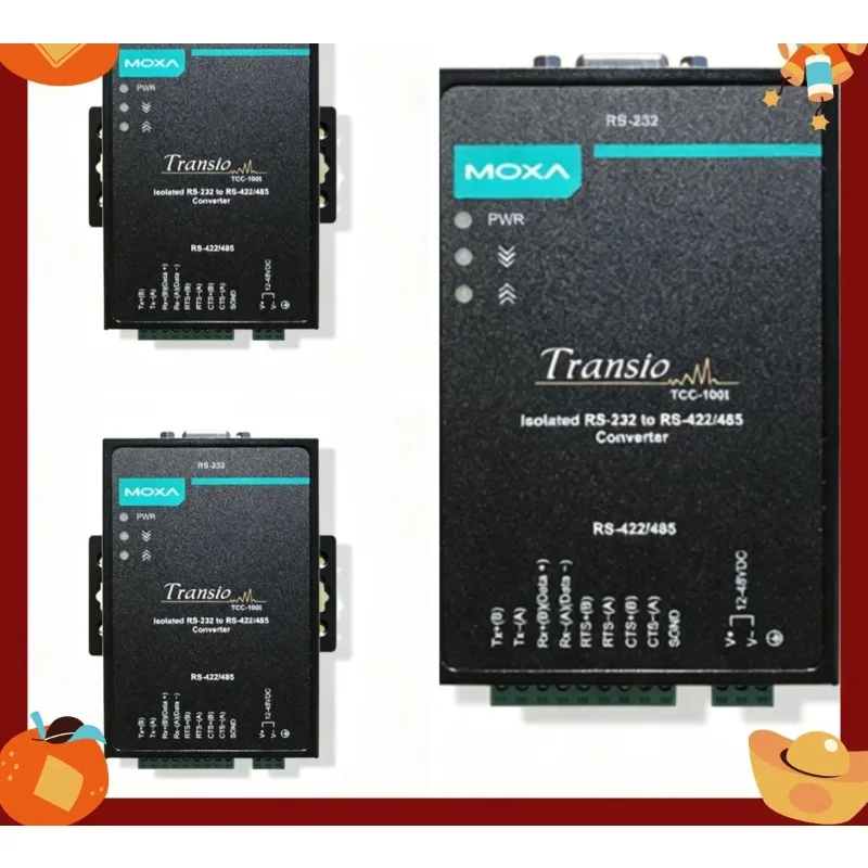 1Pcs TCC-100I RS232 to RS422 485 industrial converter, brand new and genuine