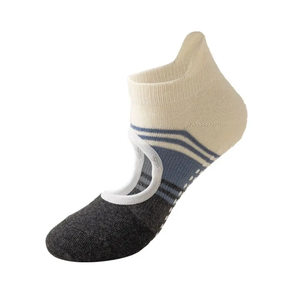 New Casual Pilates Socks Cotton Breathable Ankle Socks Anti Slip High Elasticity Yoga Socks