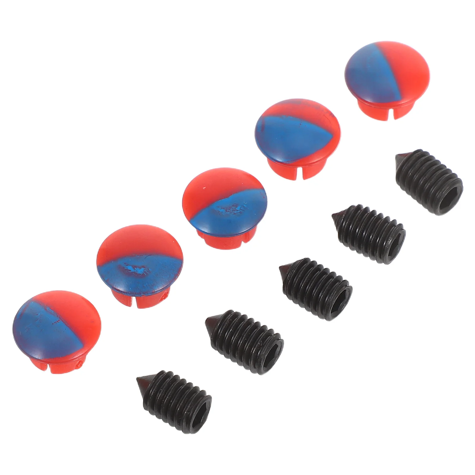 Zestaw naprawczy uchwytu prysznicowego 5 szt. ABS, pokrętło ciepłej i zimnej wody ze śrubą dociskową do uniwersalnej osłony kranu.