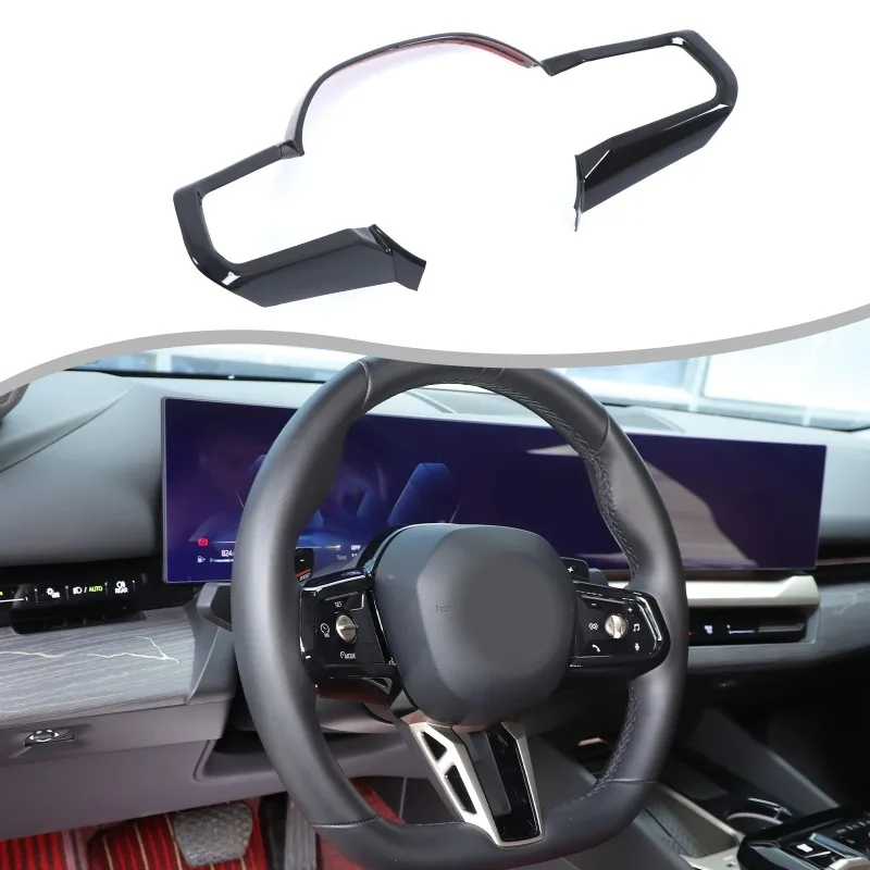 

ABS Steering Wheel Trim Rings For 2024+ BMW 5 Series G60 Car Interior Accessories