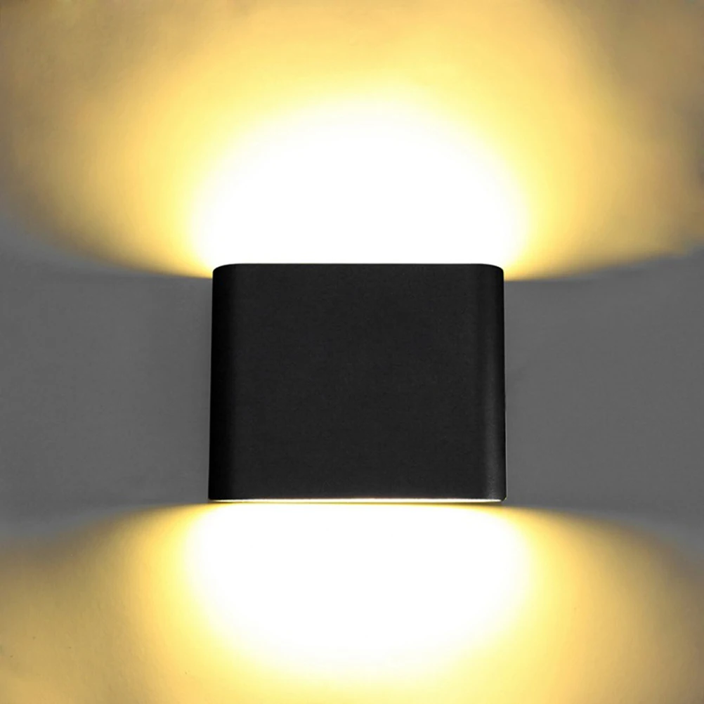 

6W Aluminum Square Led Wall Lamp Waterproof Outdoor Thin Durable Corridor Light Warm White Shell Indoor Use Outdoor Lighting