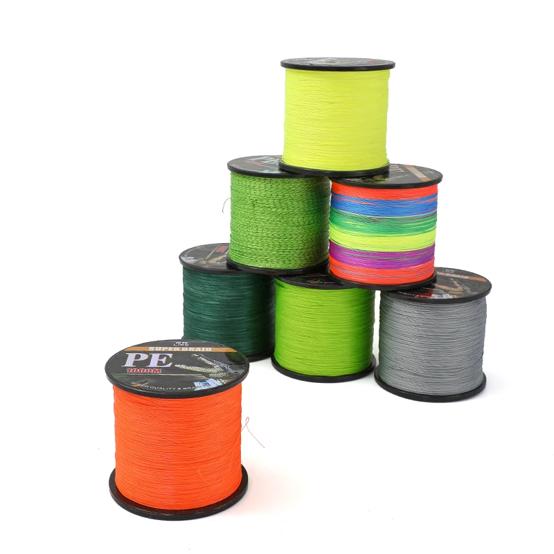 

9X 1000m Multi Braided Fishing Line High Tensile Strength High Sensitivity Low Memory Floating River Lake Fishing