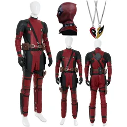 Fantasy Dead Cosplay Pool Cosplay Boys Adult Men Outfits Male Superhero Disguise Costume Bodysuit Gloves Halloween Fantasia Suit