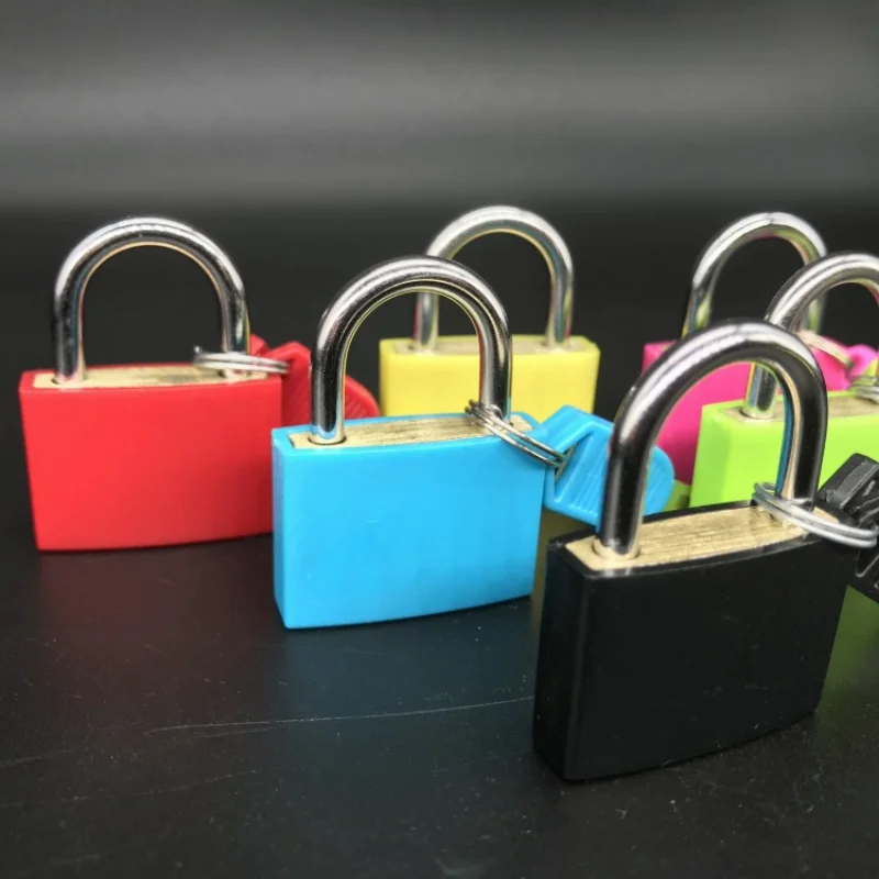 22mm Mini lock Multicolour Schoolbag lock Strong Steel Padlock for Suitcase Drawer Lock Luggage Case