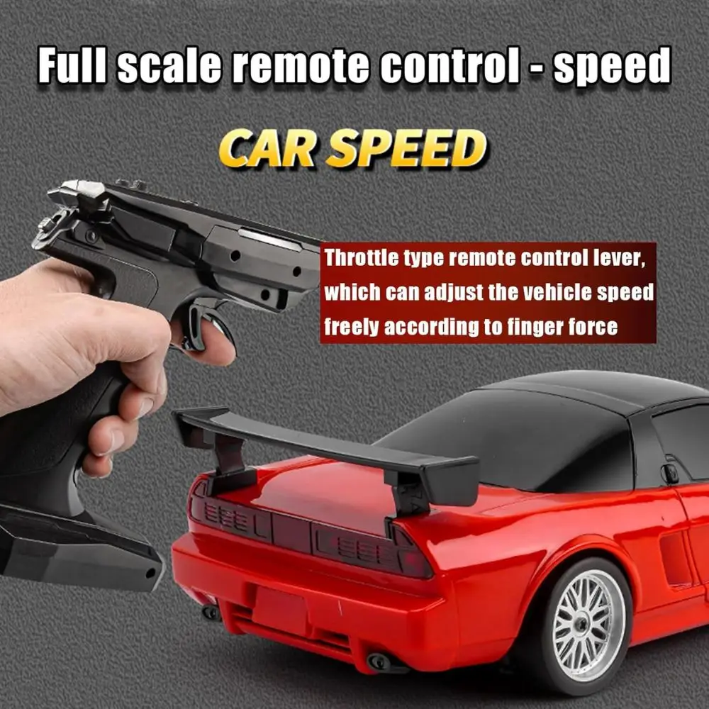 LDRC LD1803 NXS Drift Car RTR 1/18 2,4G 2WD ESP giroscopio RC coche vehículos de deriva luces LED juguetes de modelos controlados a escala completa