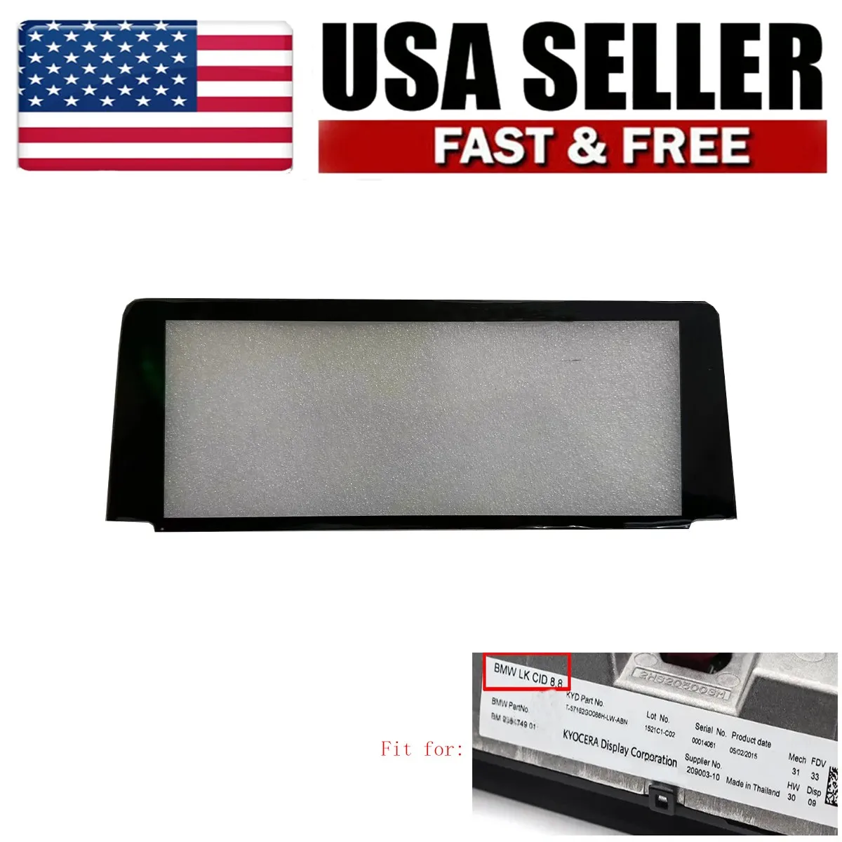 

Navigation Radio Display Touch Glass For 2014-2017 BMW F22 F23 F87 M2 9387547 US