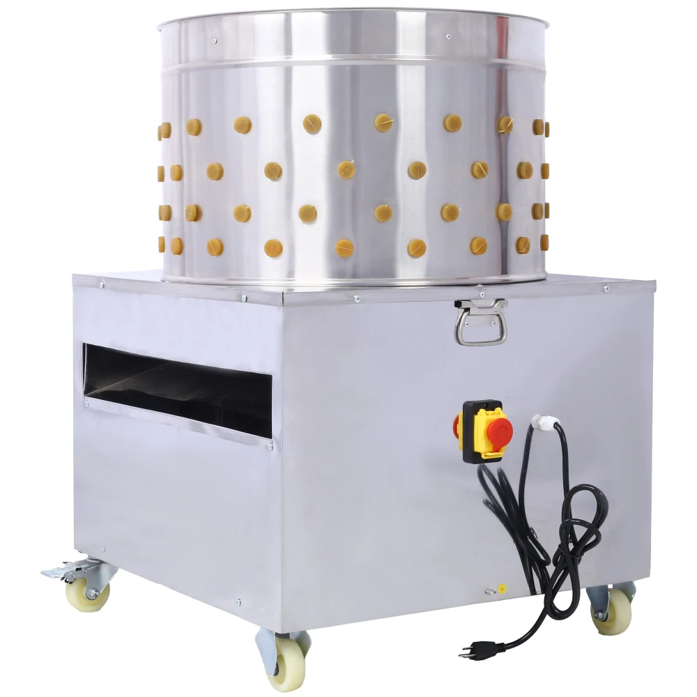 Kippenplukker Pluimveeontvederverwijderaar Vatontwerp met grote diameter Zware structuur Efficiënte verenverwijdering voor boerderijen