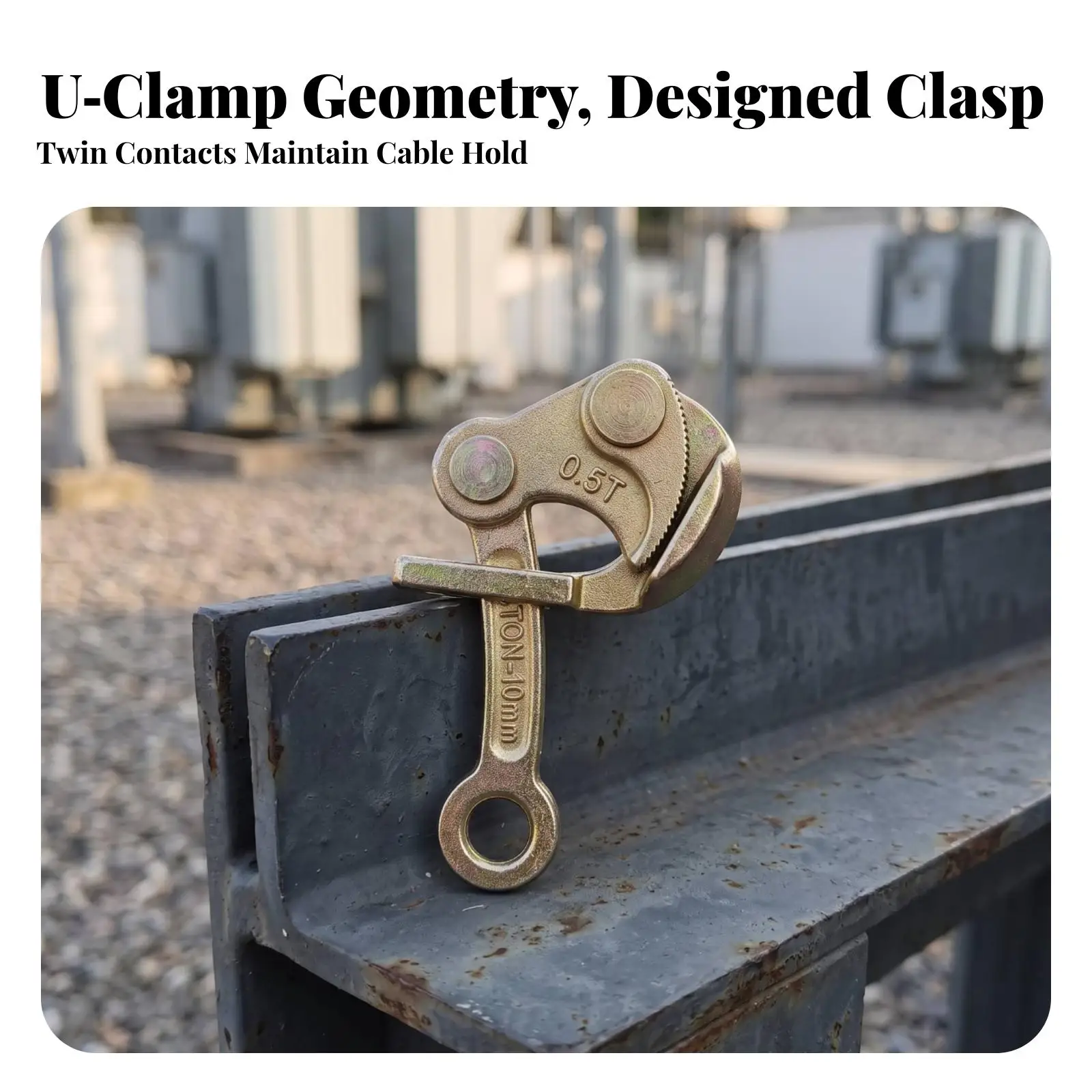 Carbon Steel Wire Tensioner Cable Clamp Pliers for Tightening Rope Wire Crimping Tool with Serrated Gripping Edge