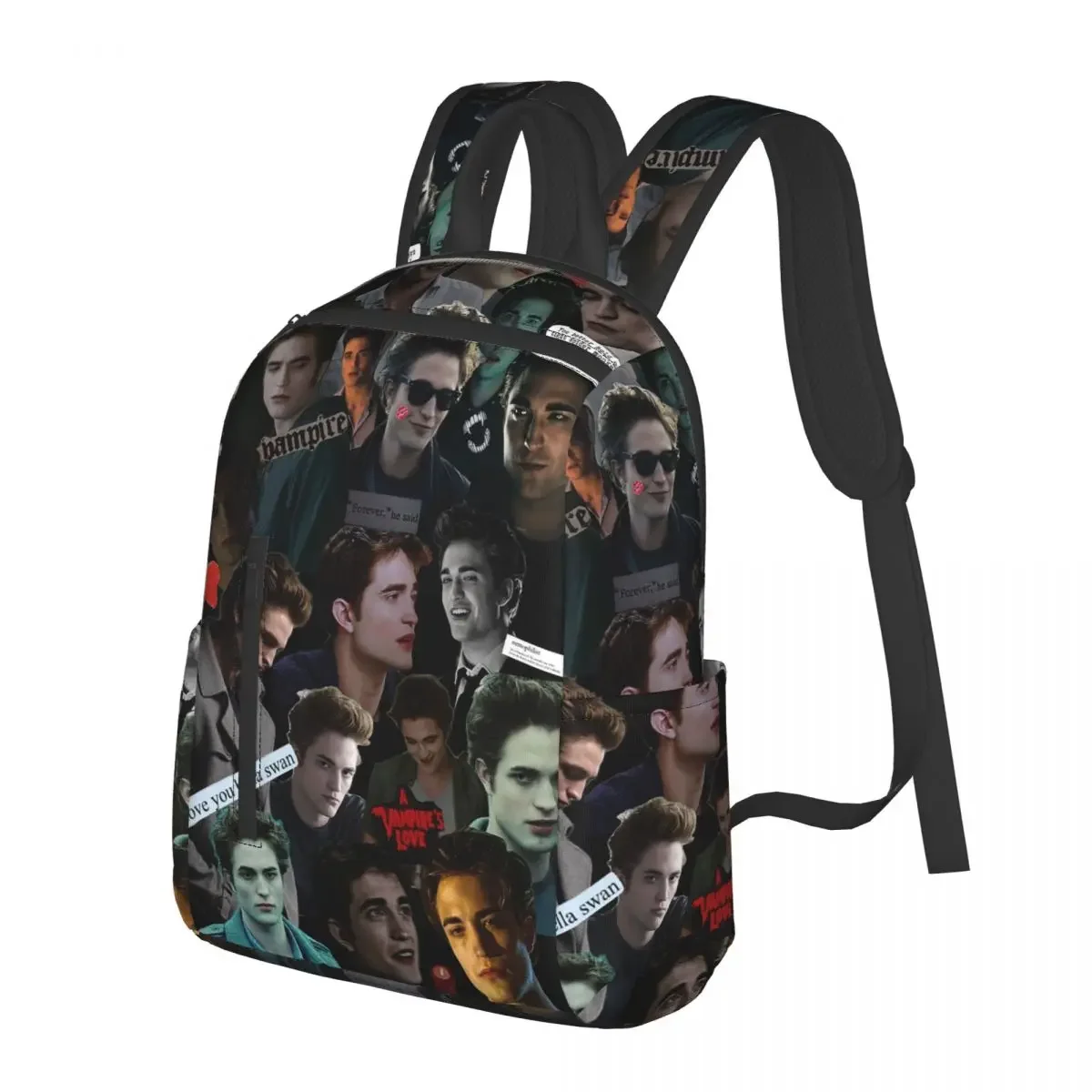 

Edward Cullen Twilight Student Backpack School Bag Hiking Travel Daypack for Boys Girls Fashion Bookbag Shoulder Bags