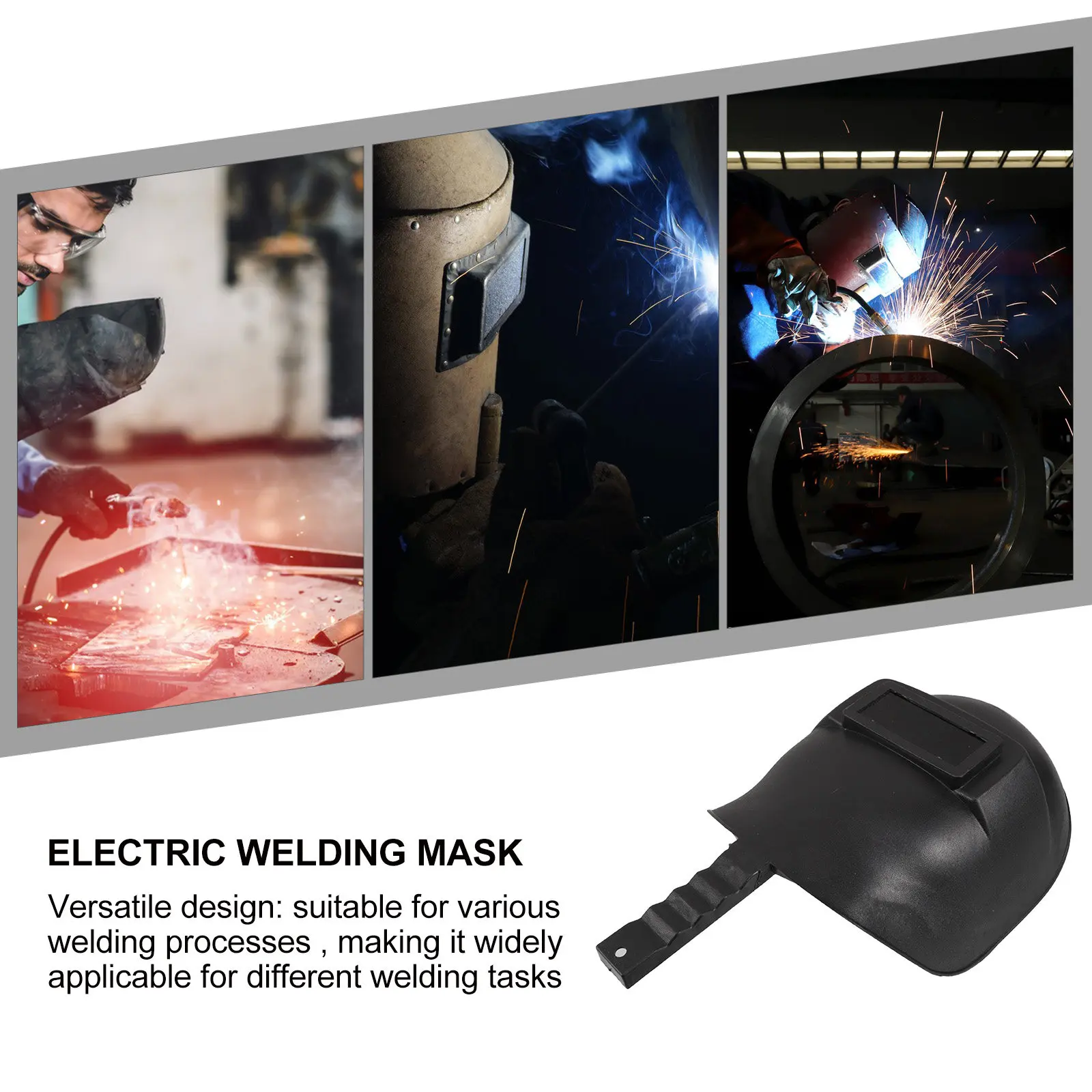 Handheld Welding Face Mask for Electric Welding Full Face Shield Sparks Splashes Protection Comfortable Lightweight Welder