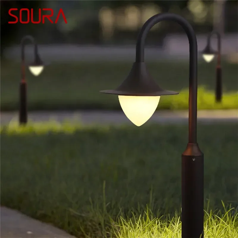 

SOURA Contemporary Outdoor Lawn Lamp LED Electric Waterproof Villa Garden Courtyard District Residential Quarters Lawn Lamp ﻿