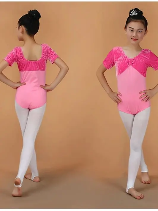 Medias de Ballet de terciopelo para niñas, medias elásticas suaves, leotardo de bailarina profesional, Verano