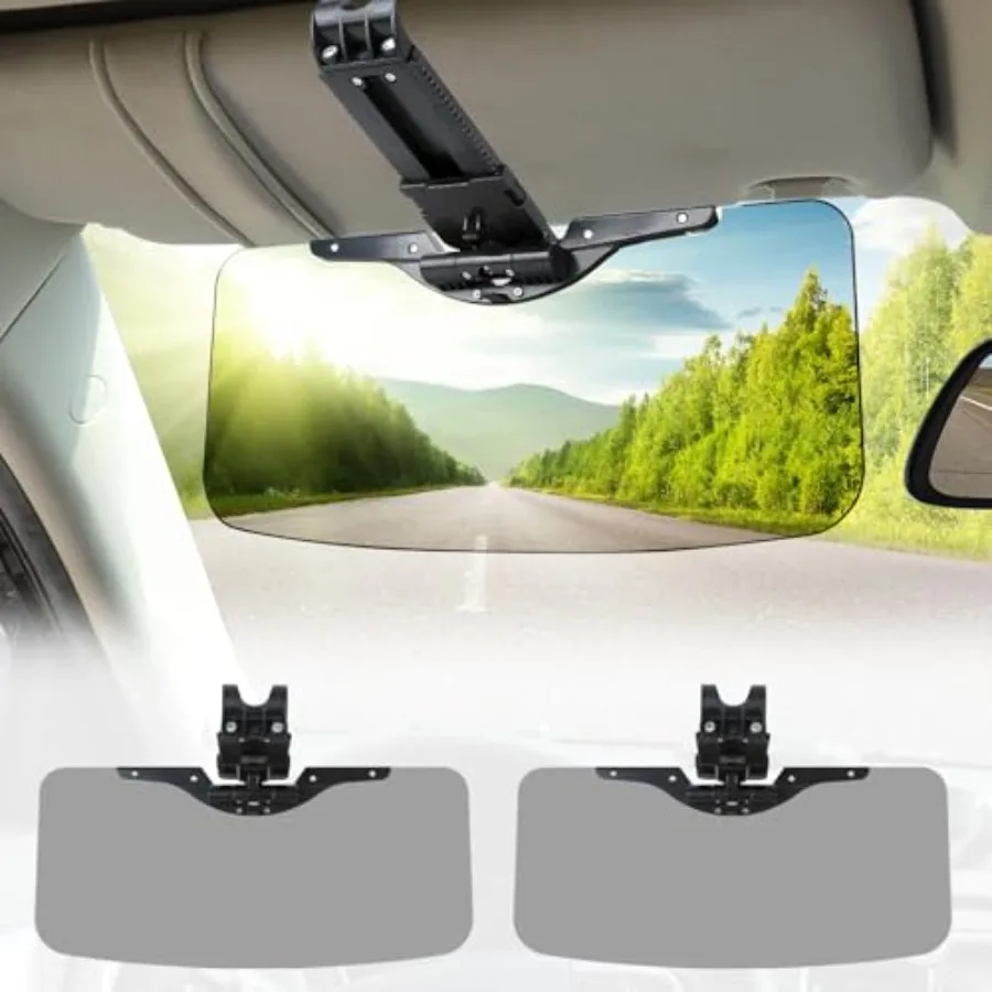 

Sun Visor for Car 2-piece Set UV400Anti- Polarized/Anti-GlareAdjustable Easy to Install Car Sun Visor Extender /2