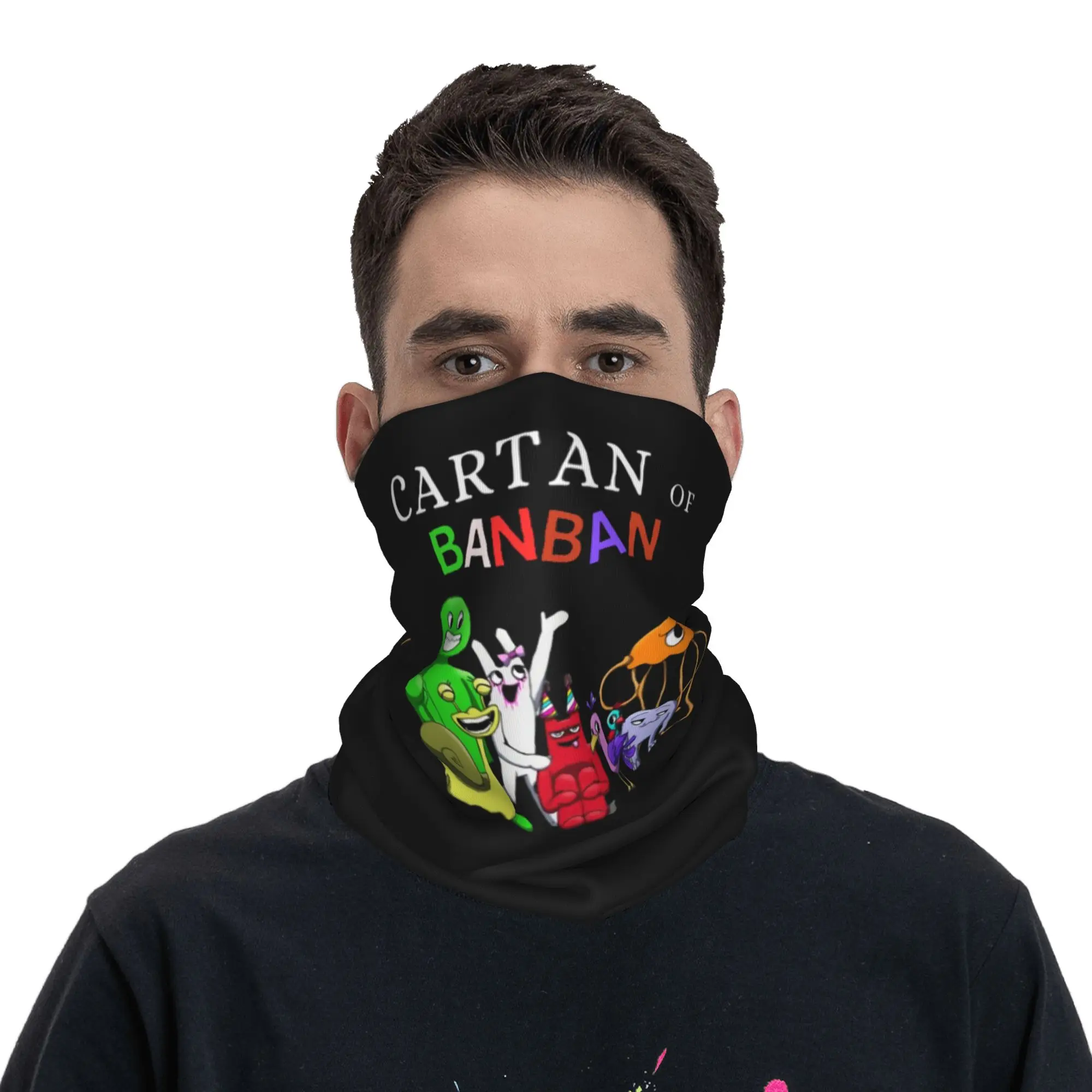 Garten Of Banban Characters Bandana Neck Cover Printed Wrap Scarf Multifunction Headband Hiking Fishing For Men Women All Season