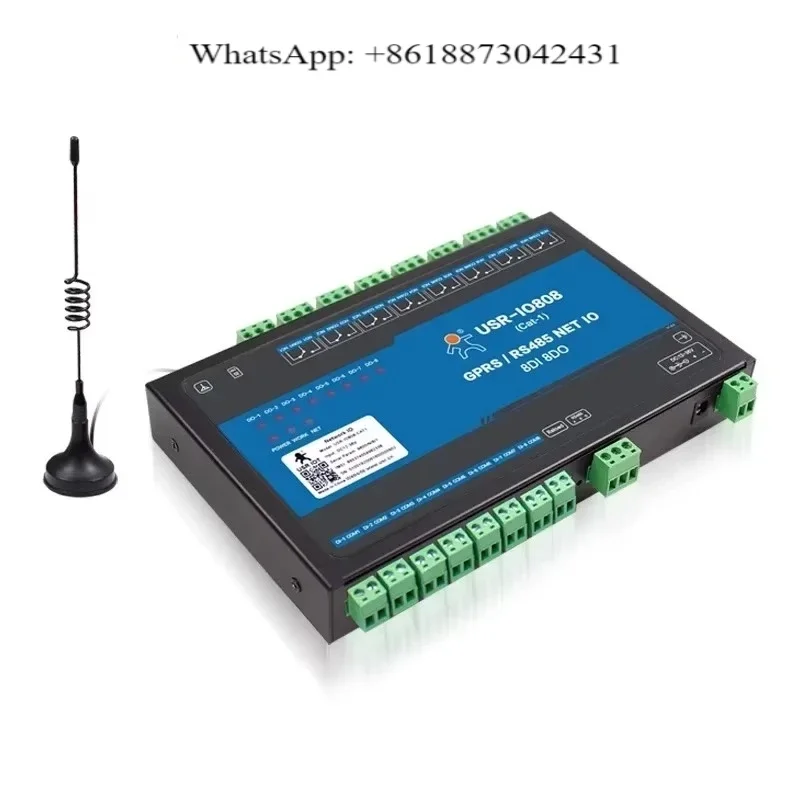 8-Channel network IO controller relay remote control switch module analog acquisition Ethernet IO808