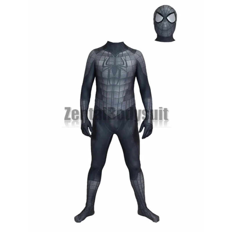 Black Armour Spiderhero Costume 3D Cosplay Spiderheros Armour Zentai Suit Halloween Party Costumes