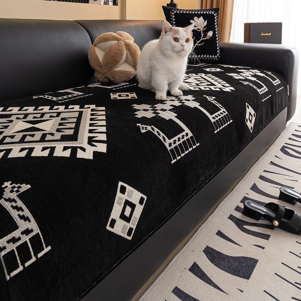 

2025 High-end Feeling Sofa Cover Four Season Universal Anti Slip and Dustproof Sofa Towel Backrest Cover Sofa Mat Light Luxury