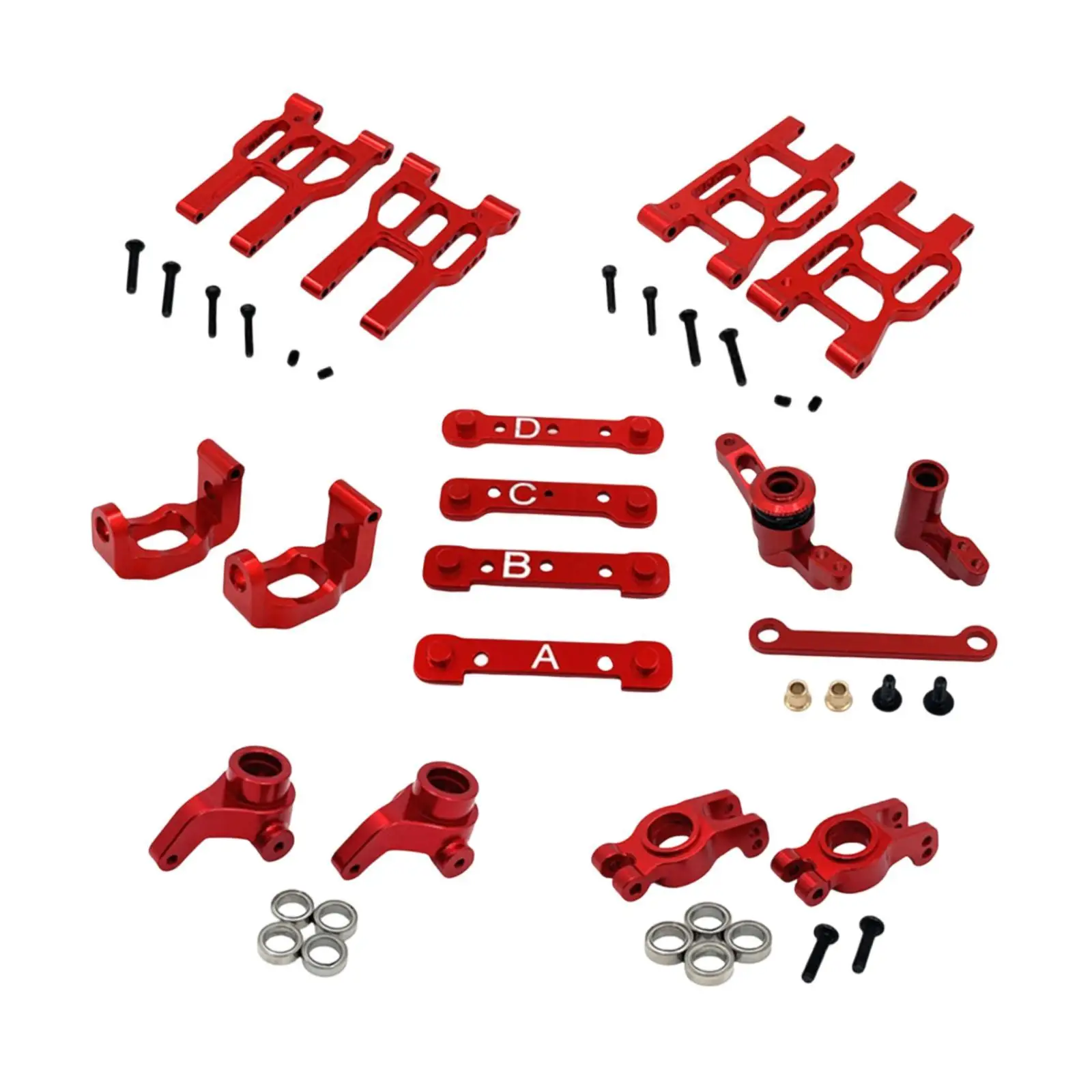 1/10 RC Car Parts Kit Aluminum Alloy Steering Cup Easy to Install Practical Replacement Professional Accessory for 10303