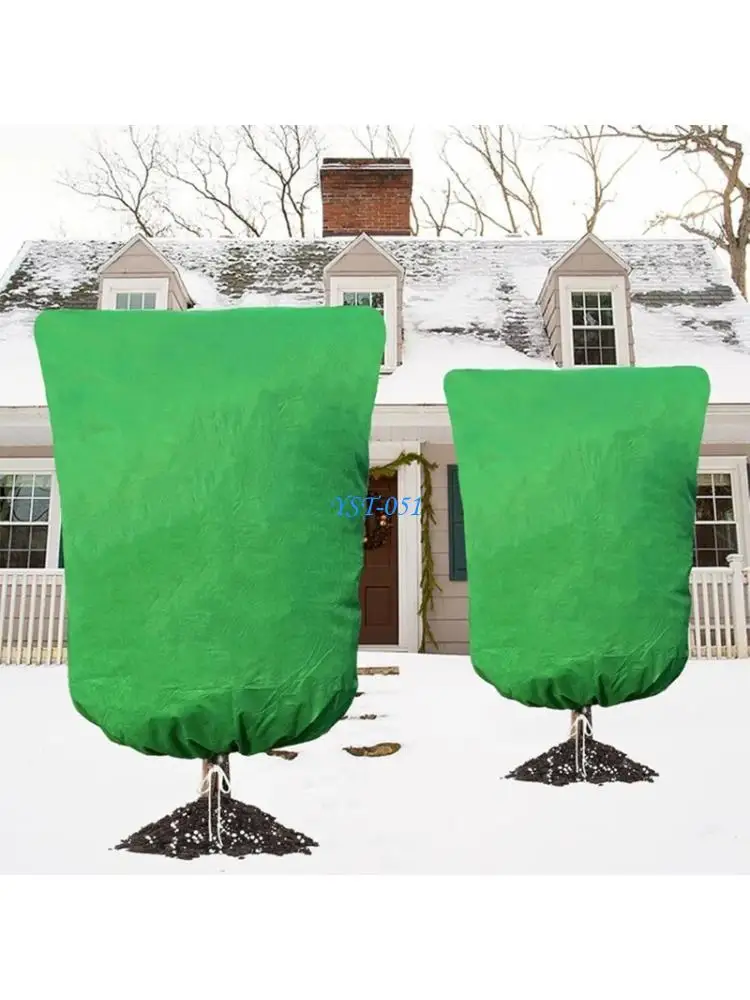 

E15A Oversized Tree Winter Protect Zippered Cord Infant safe Bushes and Bushes 120x180cm in White Cream Green