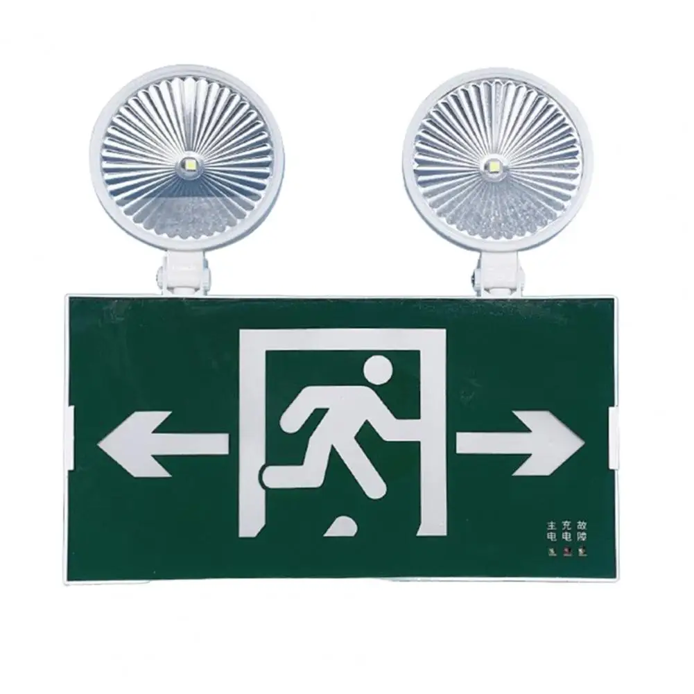 Luz de salida de emergencia de alto lúmenes, luz de Salida Led verde para evacuación de seguridad, fácil instalación, emergencia con ancho para súper