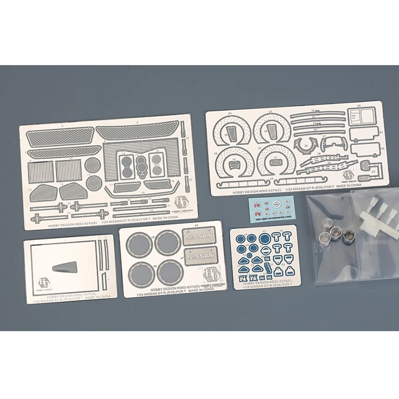 Hobby Design 1/24 HD02-0374 GT-R(R35) Model Car Metal Modifications Hand Made Model Set For Tamiya