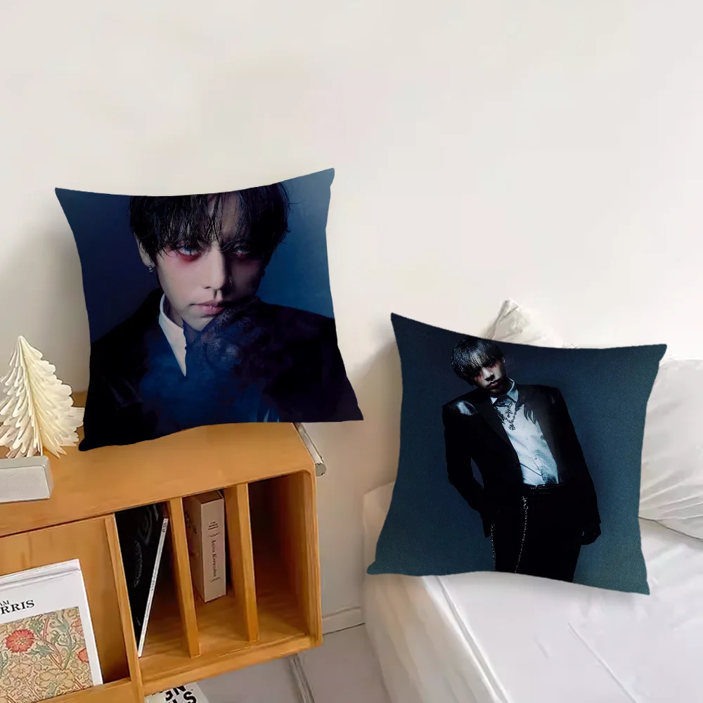 SAINT Singer  Pillow Case For Sofa Bedroom Living Room Office Bedside DPR IAN Table Backrest Cushion Printing Square