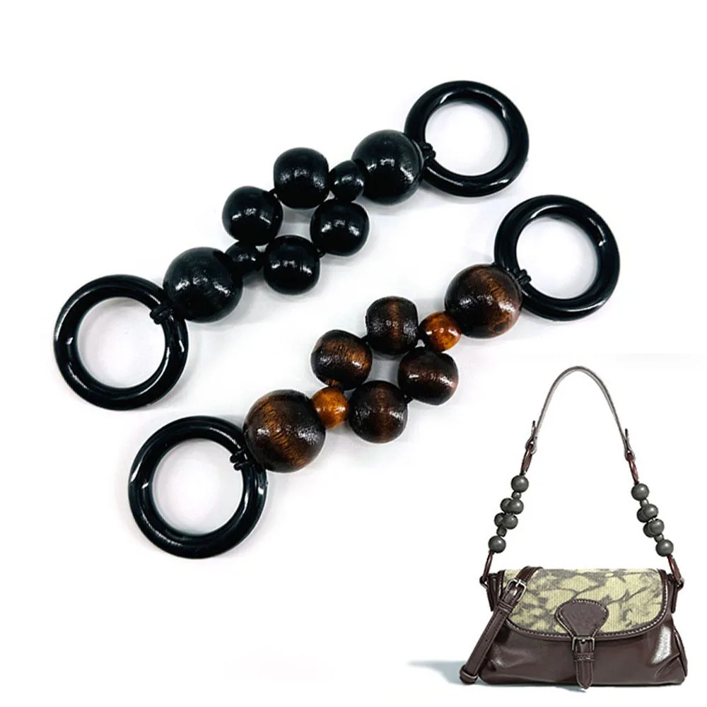 Bag Extension Chain Hanging Buckle Chain Decorative Bag Accessories Wood Bead All-match Chain Extension Chain Pretty Exquisite