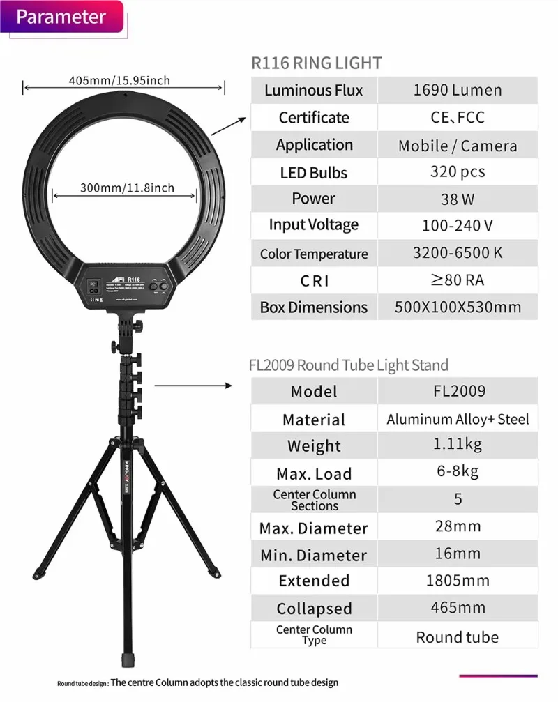 Innovative Gadget 10 Light Emitting Diode Ring Light Selfie Makeup Youtube Ring Light Stand Tripod Vlog Kit