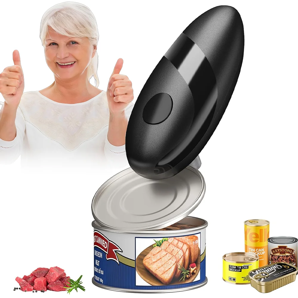 

Electric Can Opener Smooth Edge, Battery Operated Kitchen Can Opener for Seniors with Arthritis Fits Most Can Sizes