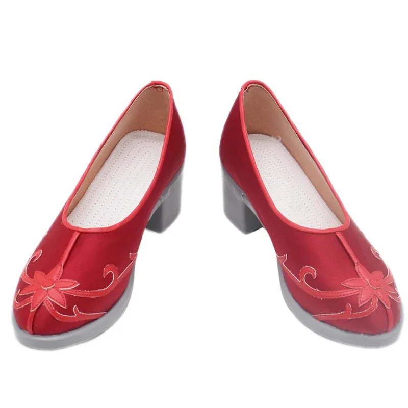 DY20Game Identity V, zapatos de Cosplay para entomólogo, zapatos rojos, zapatos de piel Konghou para Halloween, Navidad, carnaval, fiesta, juego de rol Pro