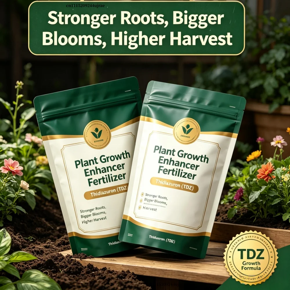 Thidiazuron TDZ Plant Growth Enhancer Fertilizer, Strong Root Bigger Blooms Higher Harvest for Home Garden Crops